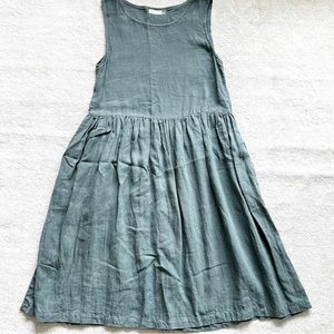 NOT PERFECT LINEN 100% LINEN DRESS